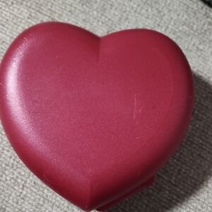 Red Heart-Shaped Jewelry Box
